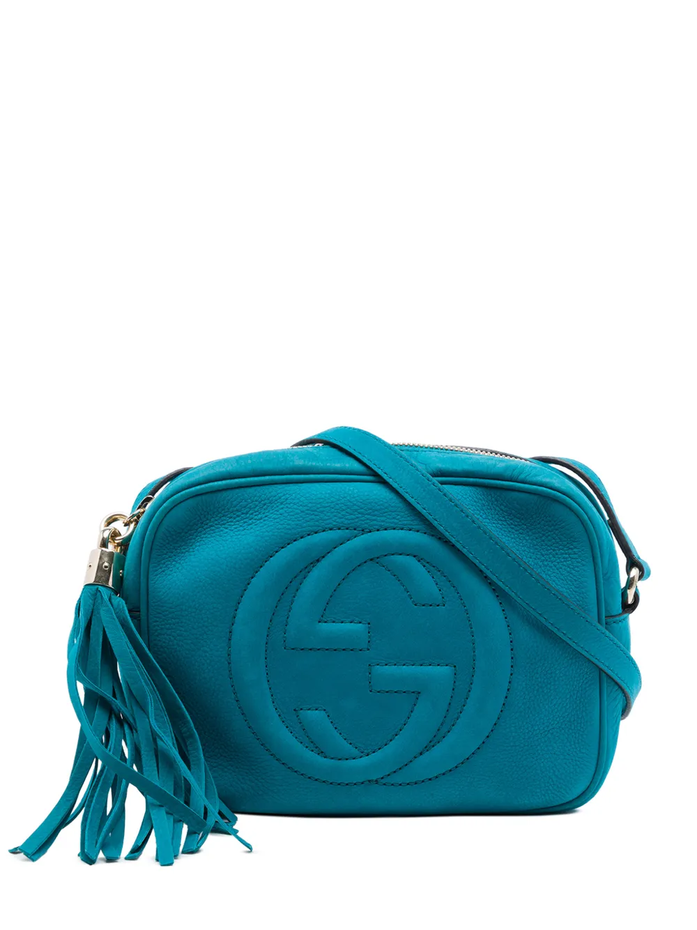 Gucci Pre-Owned Borsa a tracolla Soho Disco in nabuk 2016-2026 - Blu