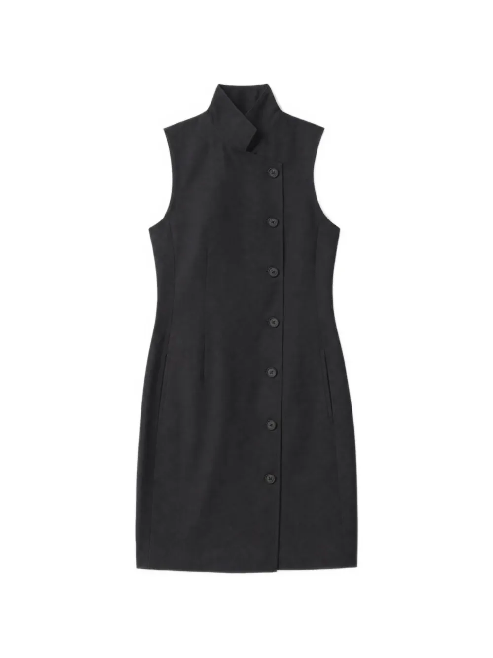 IRO sleeveless button-front mini dress - Nero