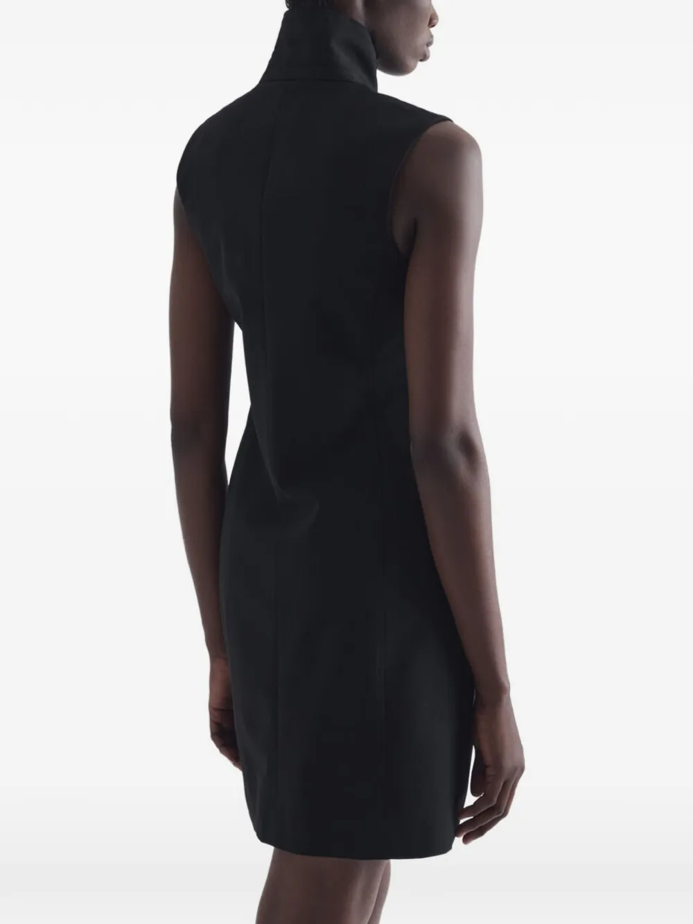IRO Mouwloze mini-jurk met knopen Zwart
