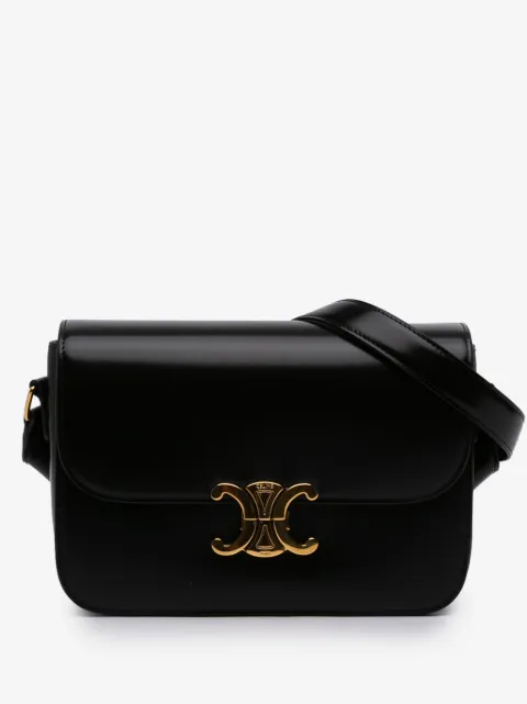 Celine Pre-Owned 2025 Classique Shiny Calfskin Triomphe crossbody bag