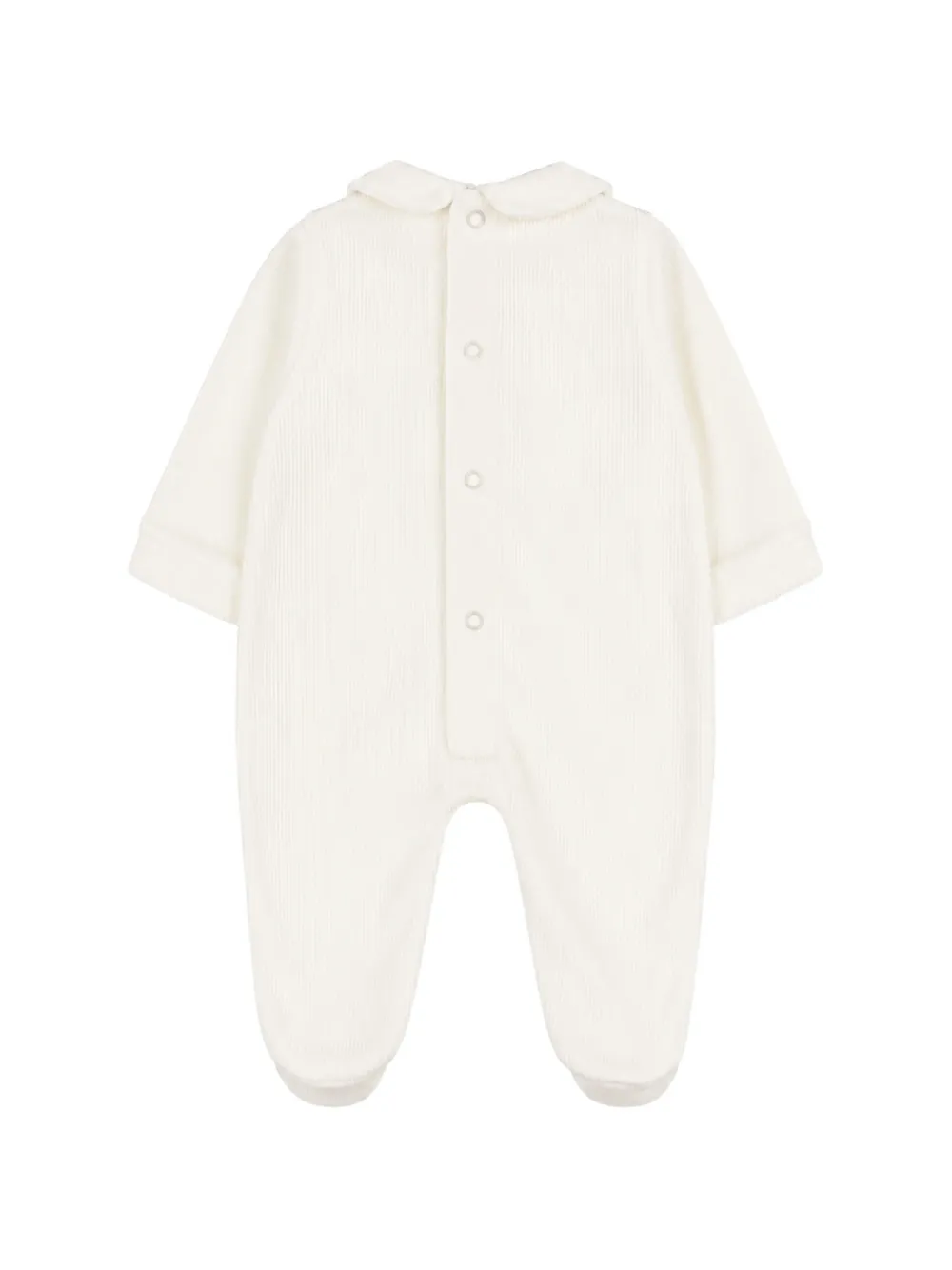 NANAN Ribfluwelen pyjama met strik-detail Wit