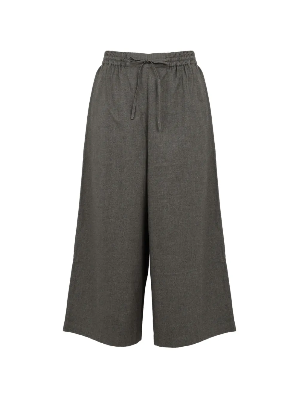 Yves Salomon drawstring wide-leg trousers Grijs