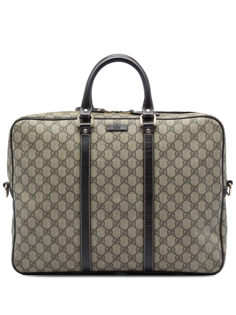 Gucci Pre-Owned 2016-2026 GG Supreme business bag - Neutrals