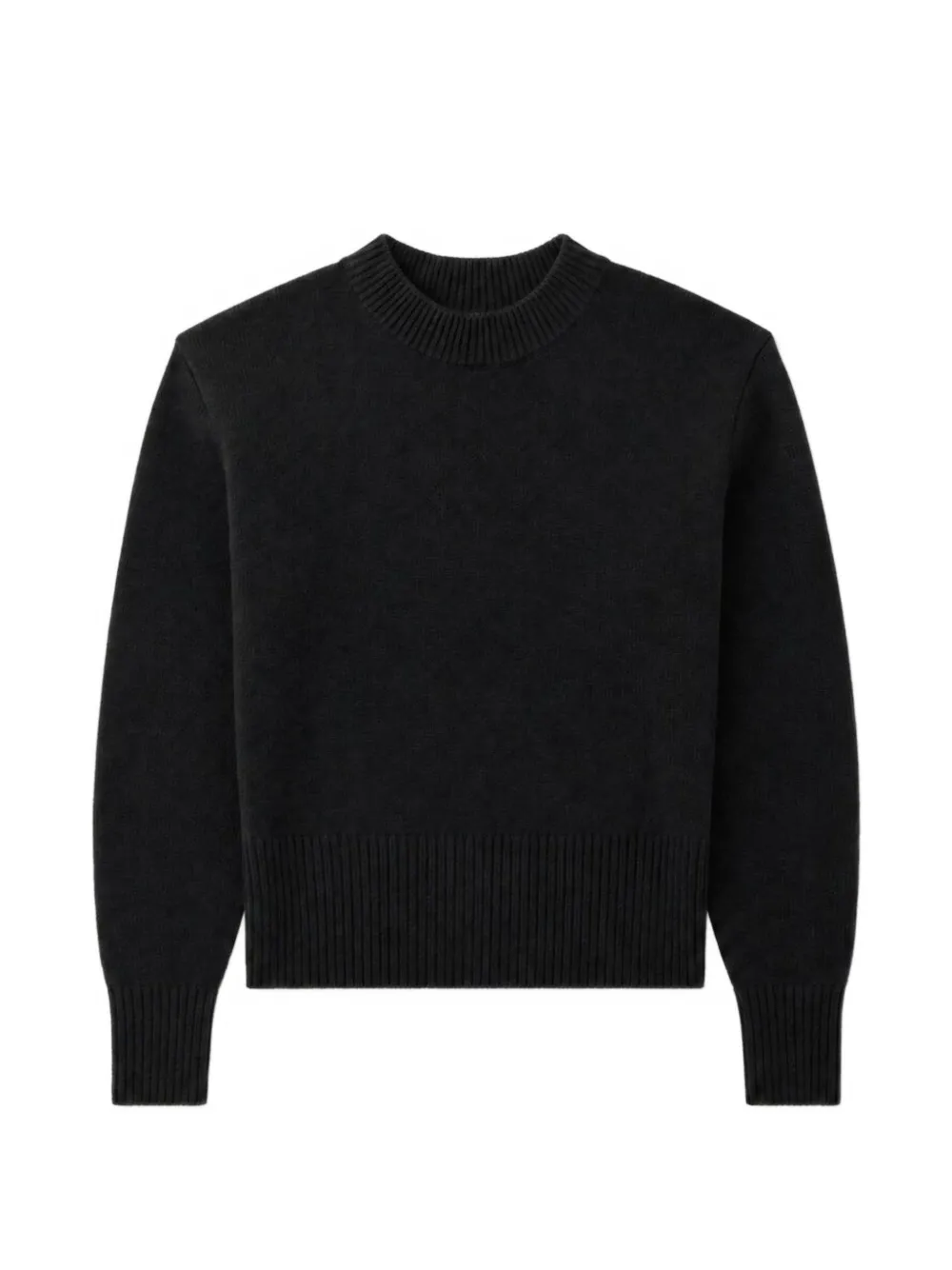 IRO ribbed-trim crew-neck sweater - Nero