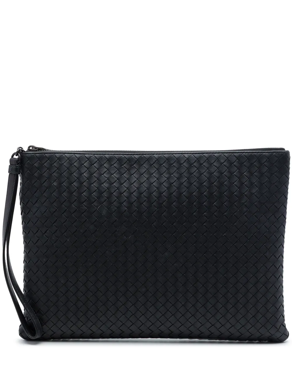 Bottega Veneta Pre-Owned 2012-2026 Clutch mit Intrecciato-Muster - Schwarz
