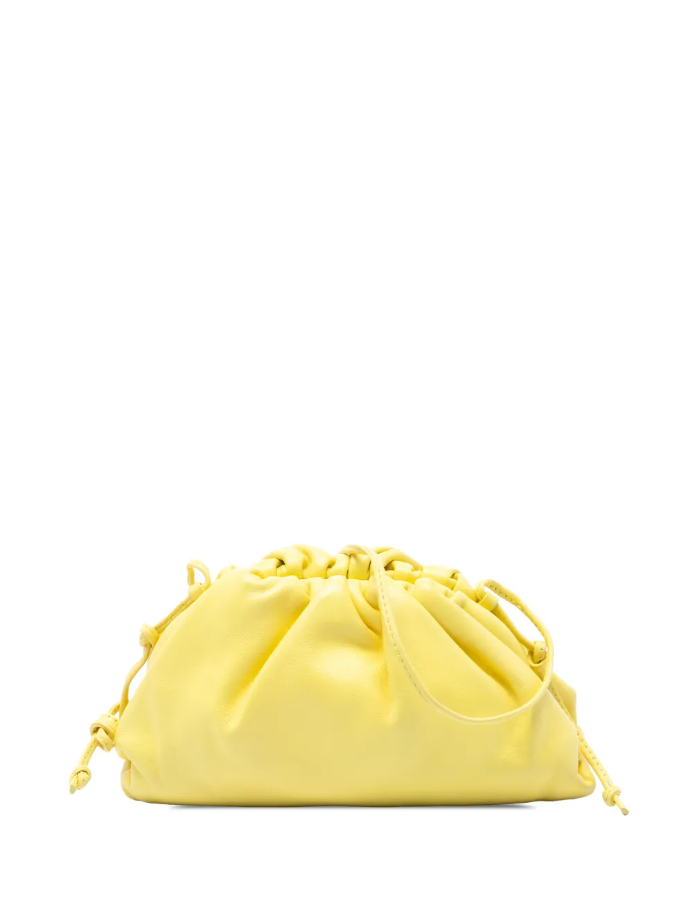 Bottega Veneta Pre-Owned 2012-2026 Lambskin The Mini Pouch crossbody bag - Yellow