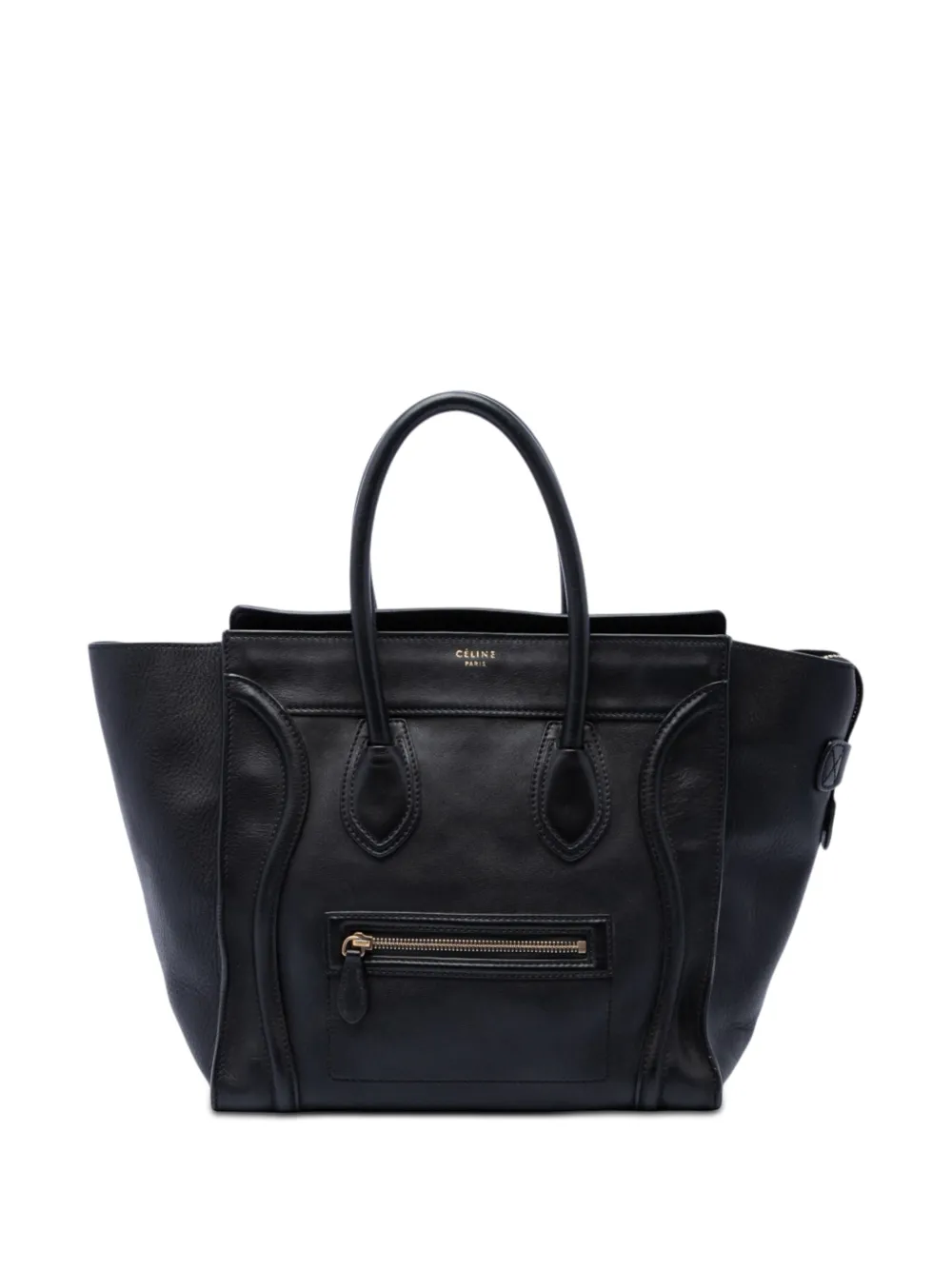 Celine Pre-Owned 2011 Mini Leather Luggage tote bag - Black