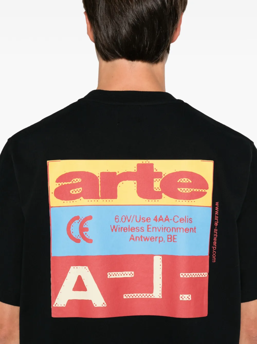 Arte Antwerp T-shirt met grafische print Zwart