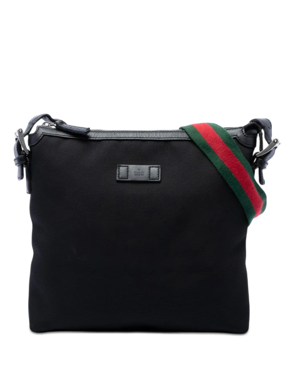 Gucci Pre-Owned 2016-2026 Techno Canvas Web Messenger Bag crossbody bag - Black