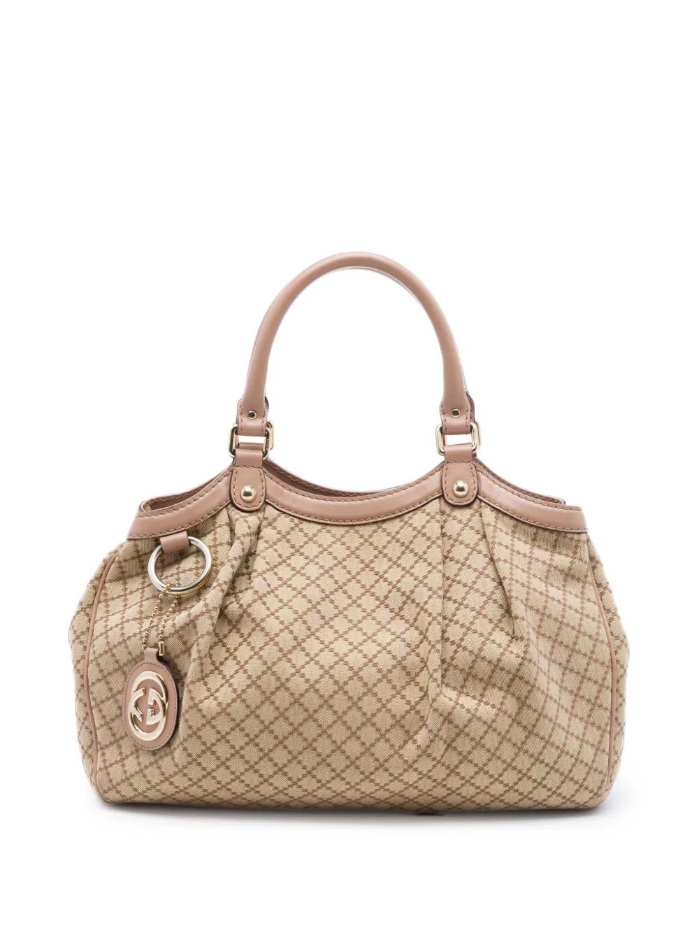 Gucci Pre-Owned 2016-2026 Medium Diamante Canvas Sukey tote bag - Neutrals
