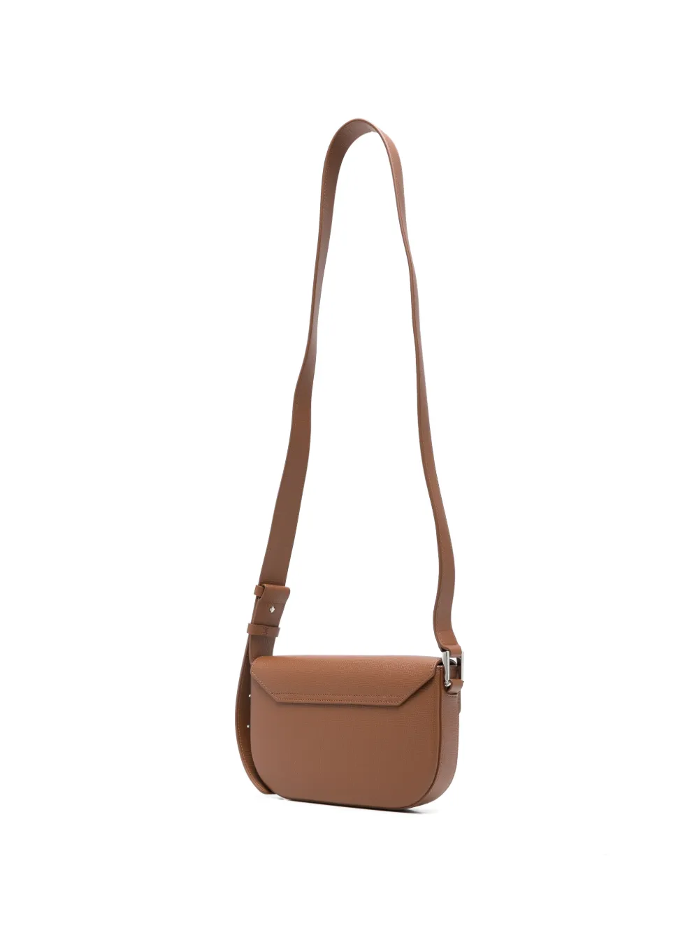 Emporio Armani mini 1981 logo-print leather crossbody bag Bruin