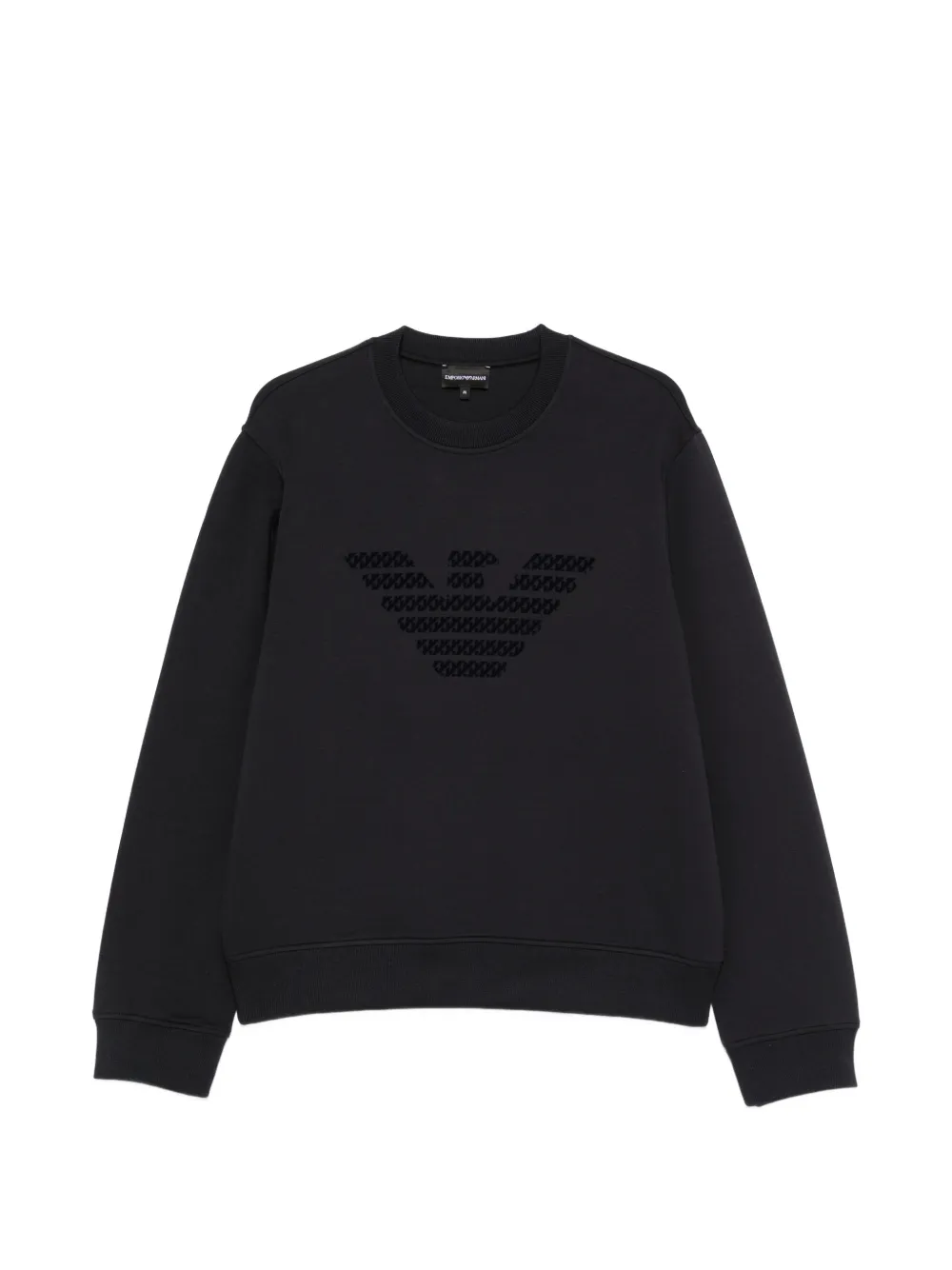Emporio Armani logo-print crew-neck sweatshirt - Blu