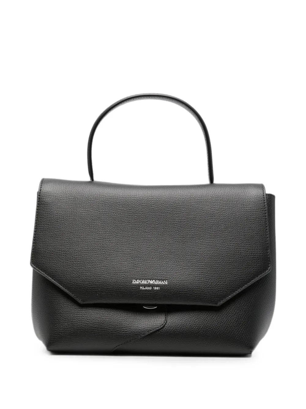 Emporio Armani 1981 leather tote bag - Nero