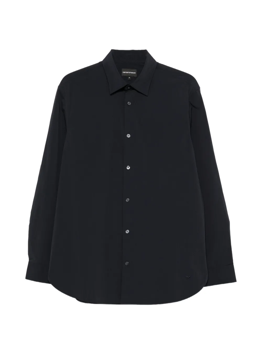 Emporio Armani button-up long-sleeve shirt Blauw
