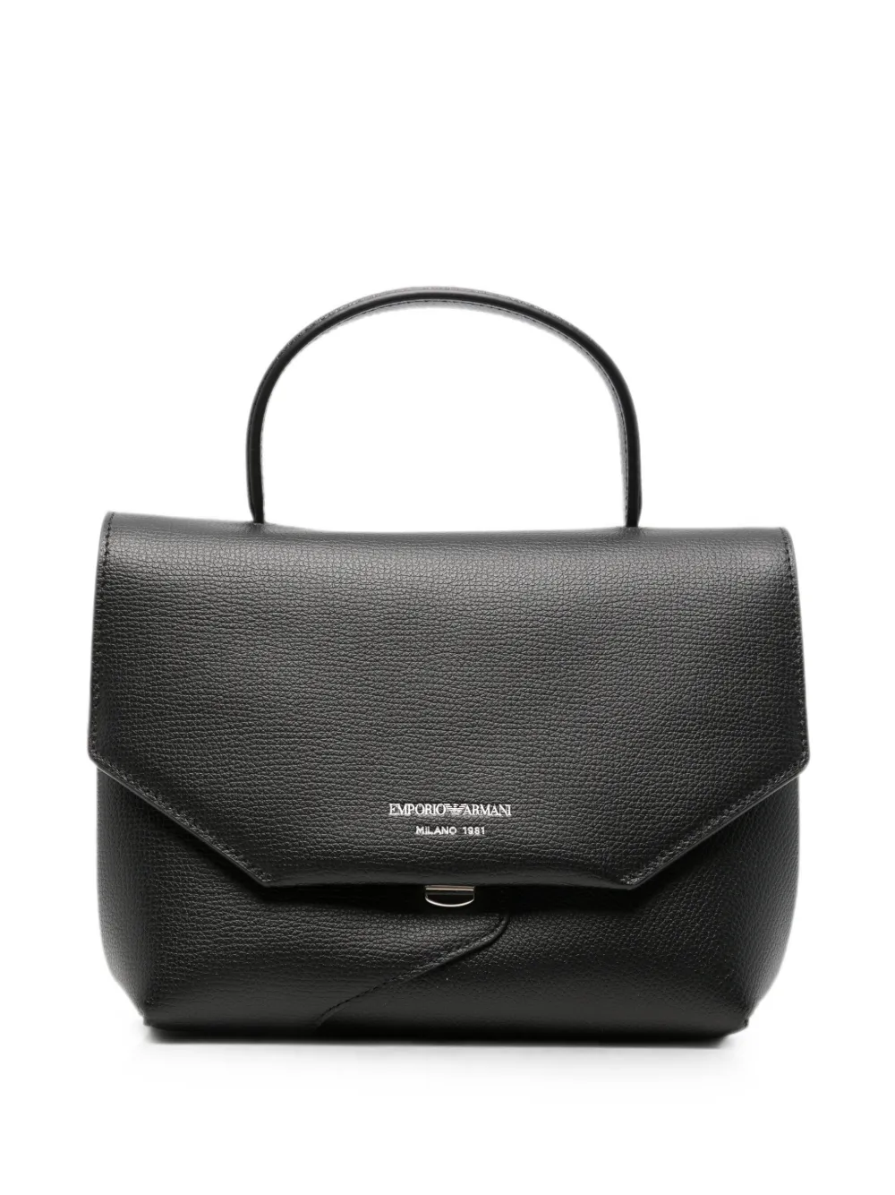 Emporio Armani mini 1981 leather tote bag - Nero