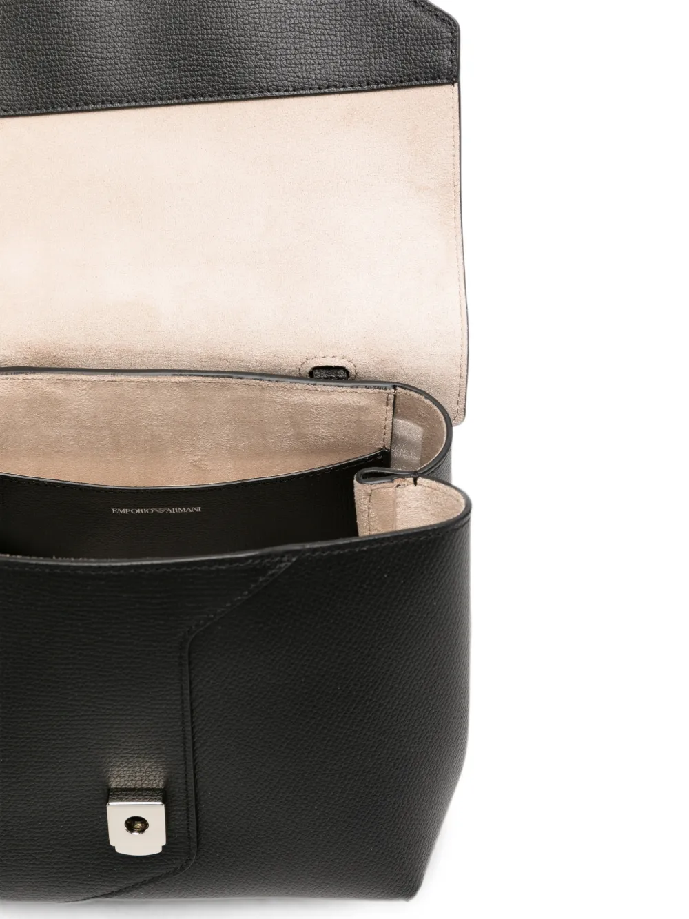 Emporio Armani 1981 leren mini-tas Zwart