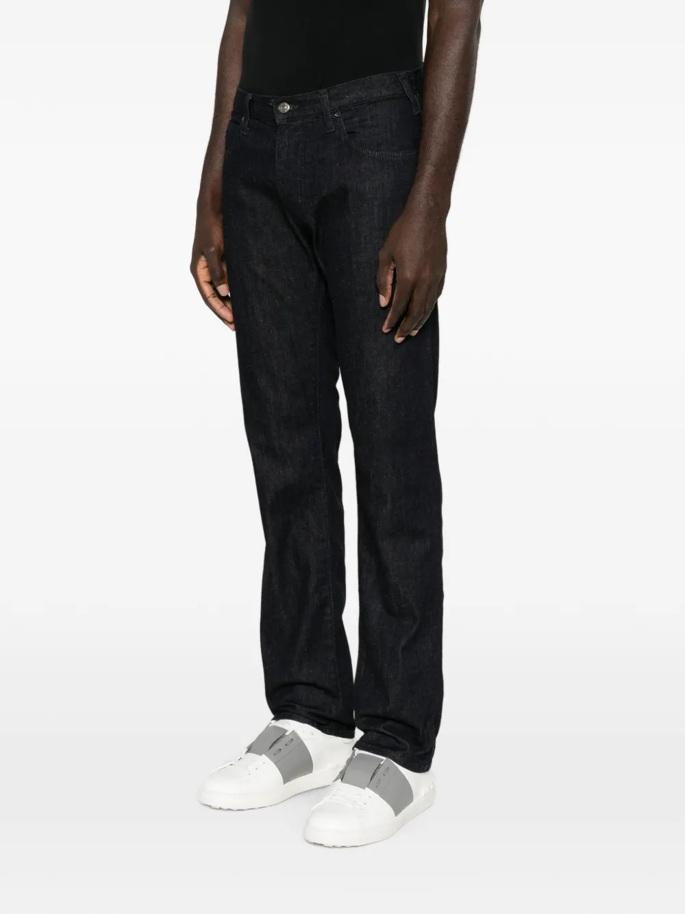 Emporio Armani Jeans met logoplakkaat Blauw