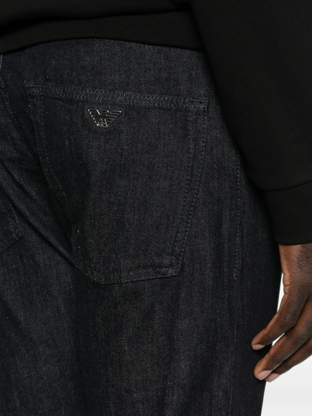 Emporio Armani Jeans met logoplakkaat Blauw