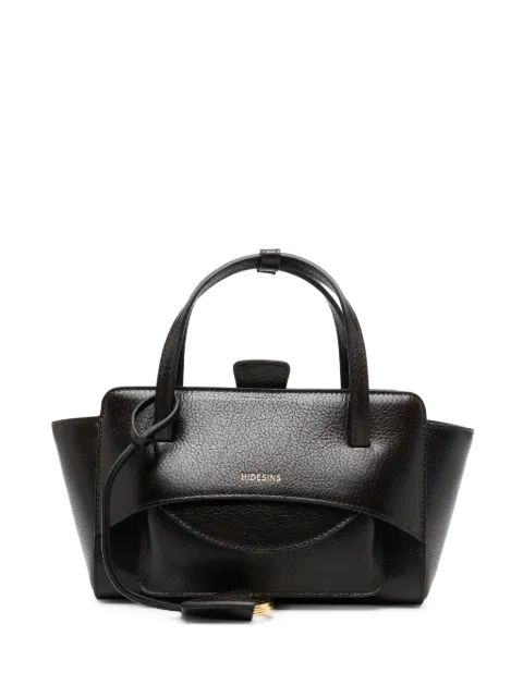 HIDESINS grained leather tote bag