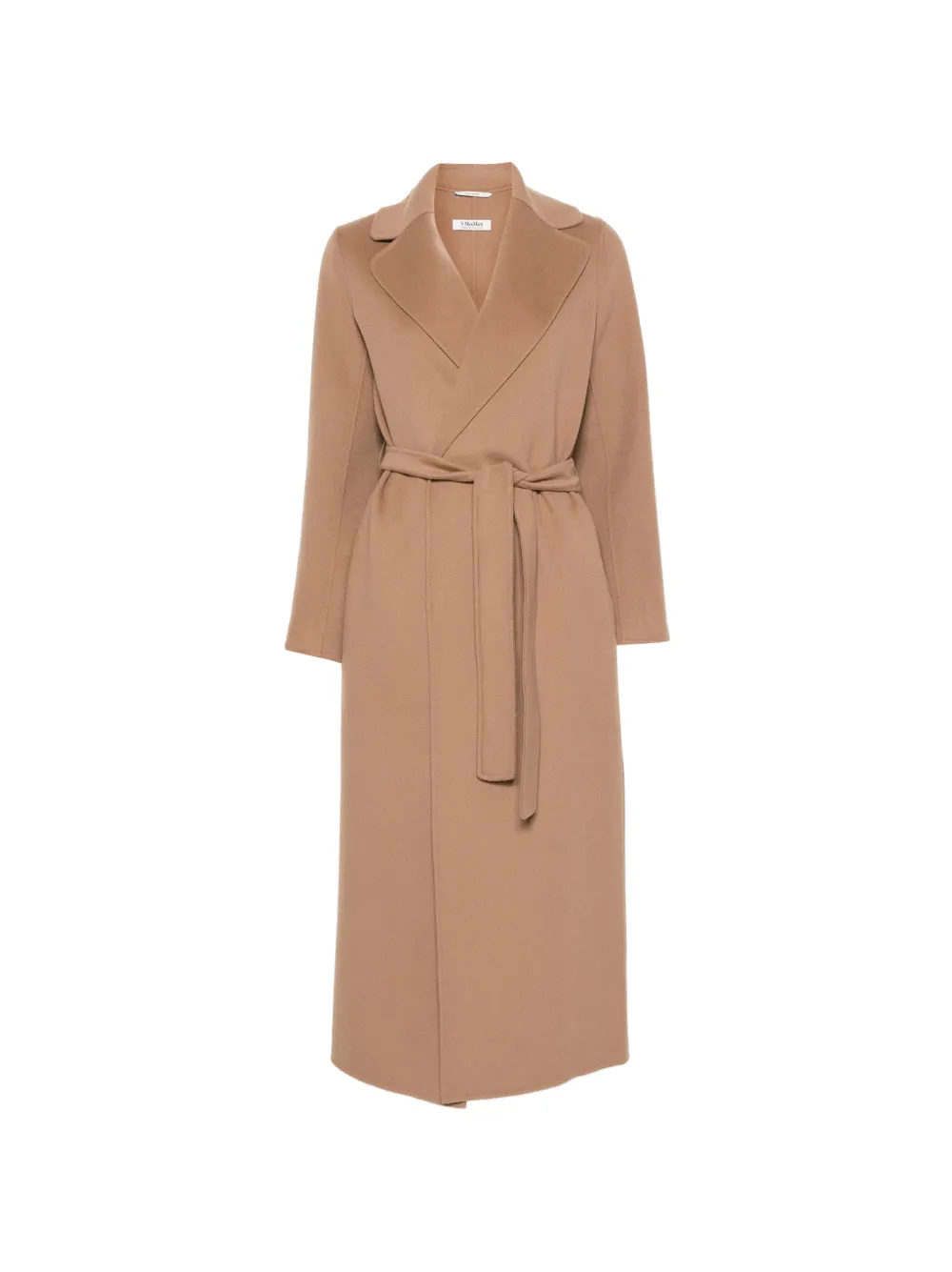 'S Max Mara Poldo belted notch-lapel coat - Marrone