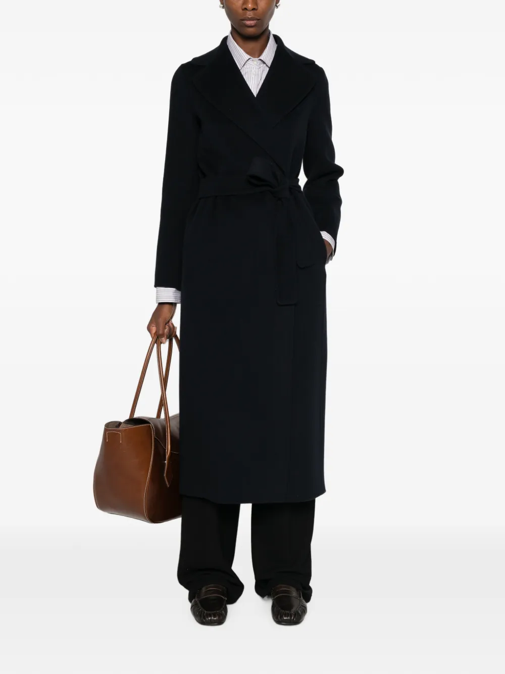 'S Max Mara Poldo jas met ceintuur Blauw