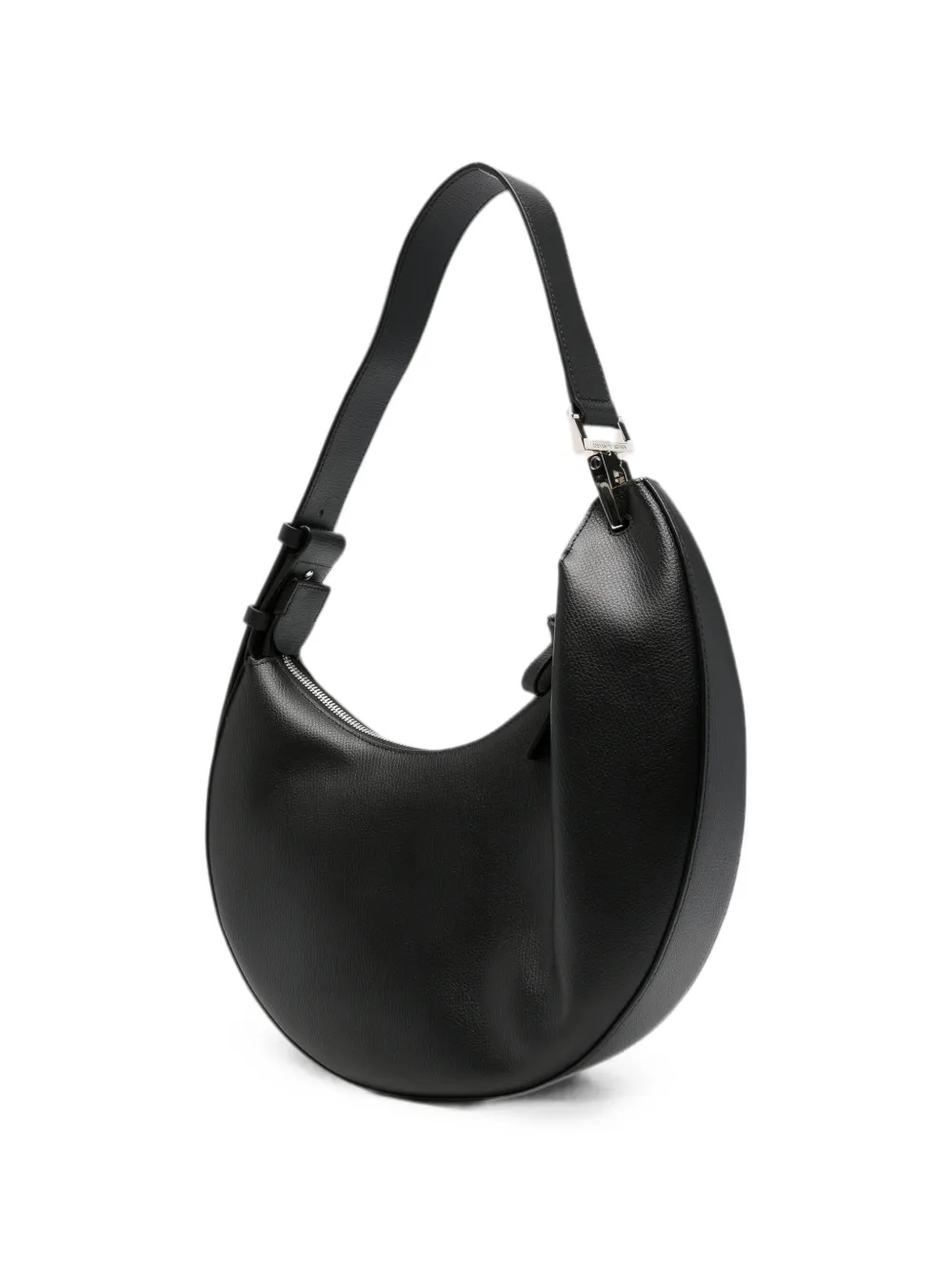 Emporio Armani 1981 leren schoudertas Zwart