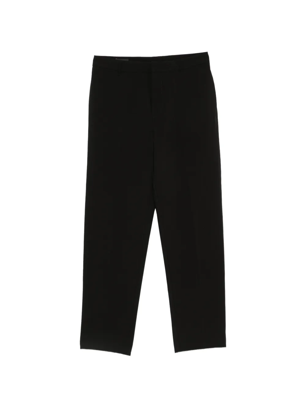 Emporio Armani pressed-crease straight-leg trousers Zwart