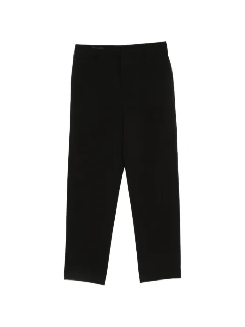 Emporio Armani seersucker trousers with down and feather padding