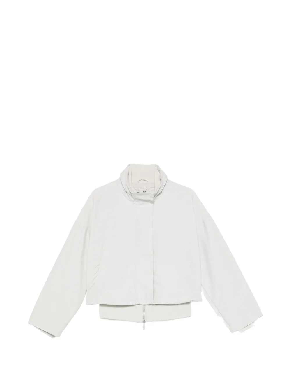 Emporio Armani high-neck bomber jacket - Nude