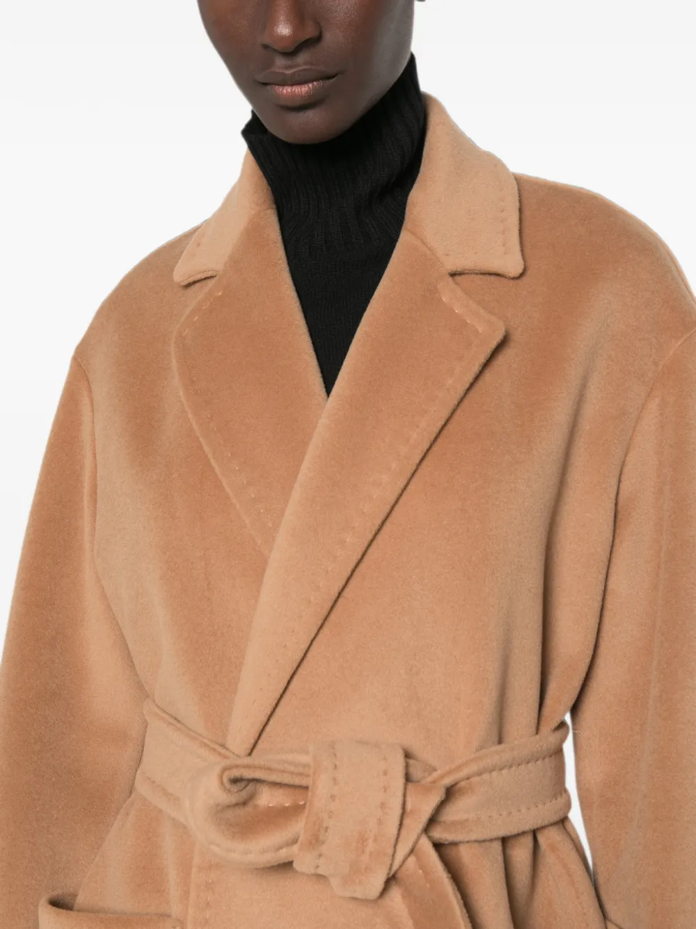 Max Mara Jas met ceintuur Beige