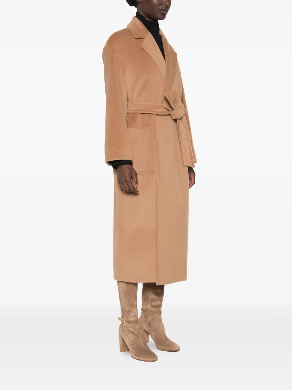 Max Mara Jas met ceintuur Beige