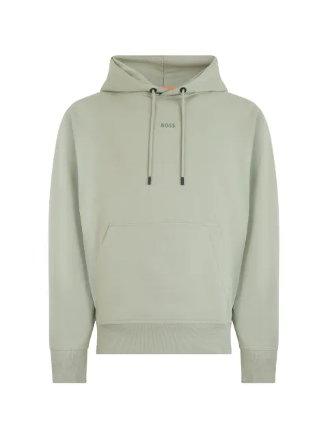BOSS logo-print drawstring hoodie