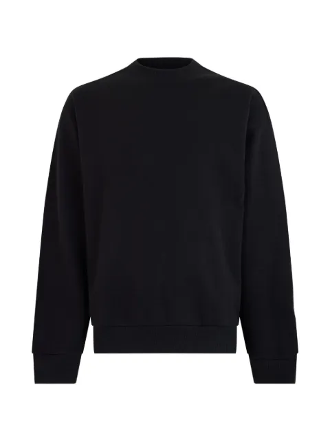 BOSS logo-patch ribbed-trim sweater