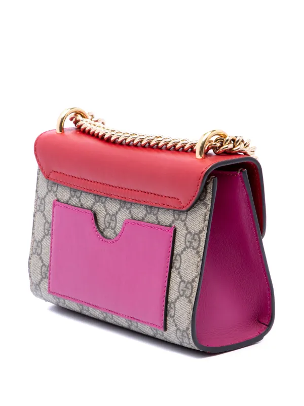 Gucci Pre-Owned 2016-2026 Small GG Supreme Padlock Crossbody Bag