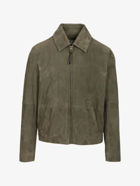 LOEWE Zip-up jacket in suede lambskin