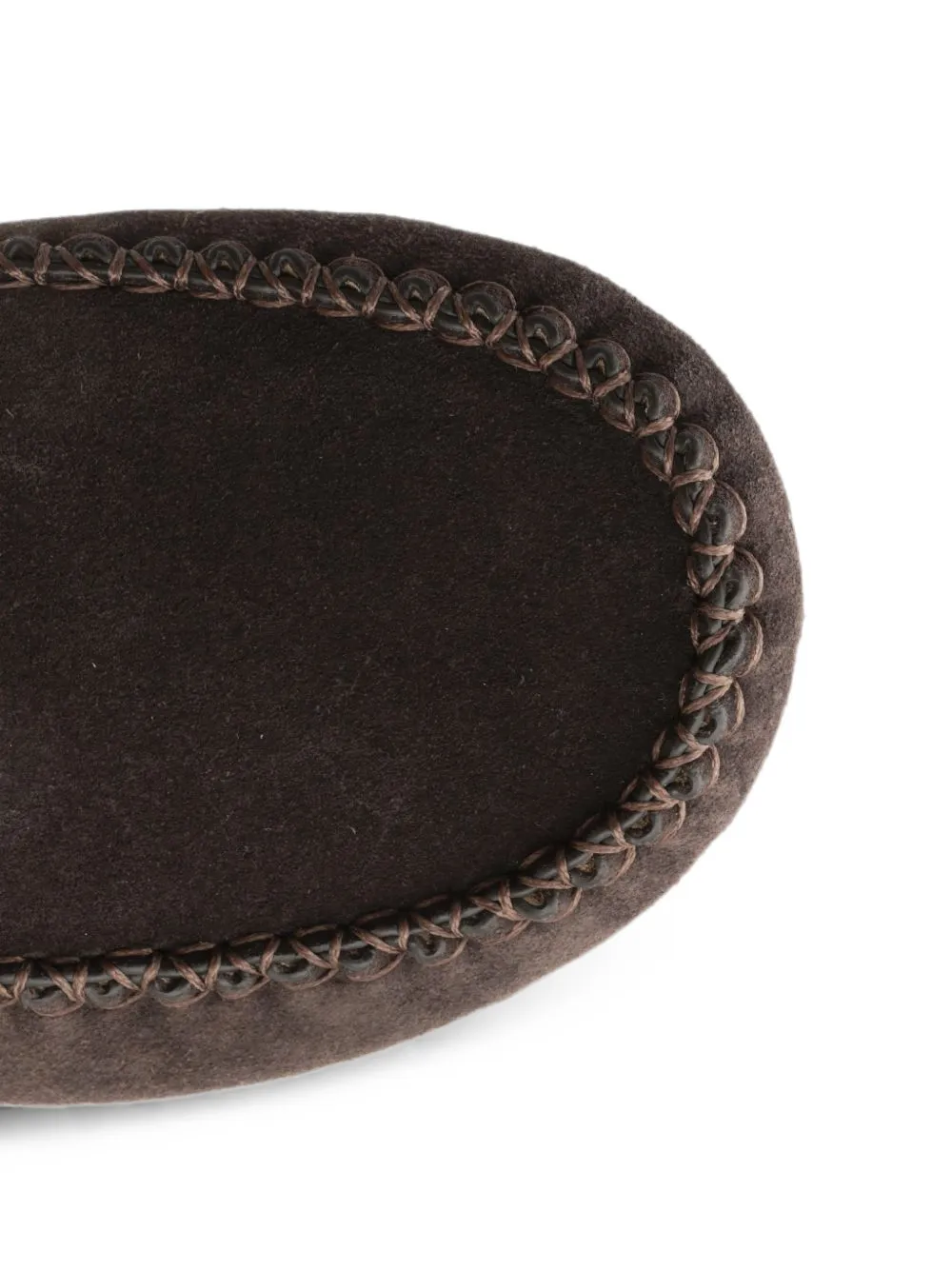 LOEWE Rambla driving loafers in suede calfskin Bruin