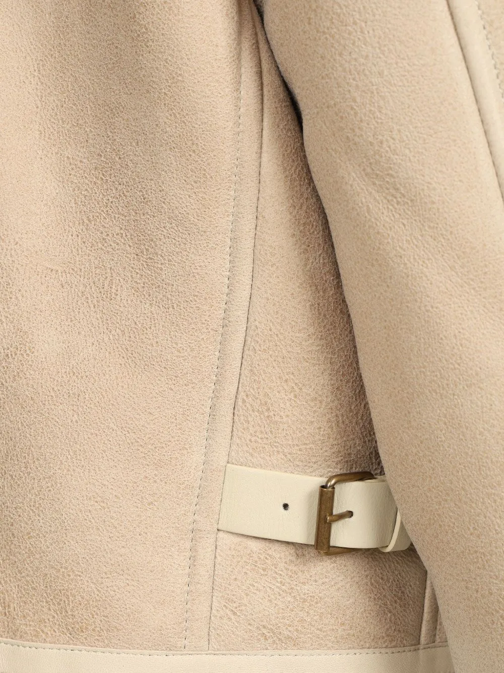 ISABEL MARANT Adelina shearling jacket Beige