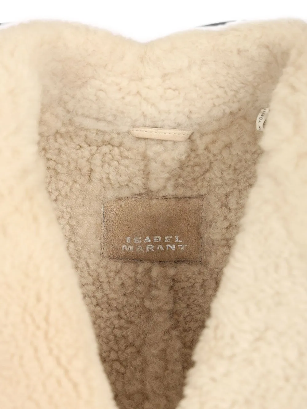 ISABEL MARANT Adelina shearling jacket Beige