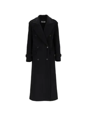 AllSaints ダブルコート | ブラック | FARFETCH JP