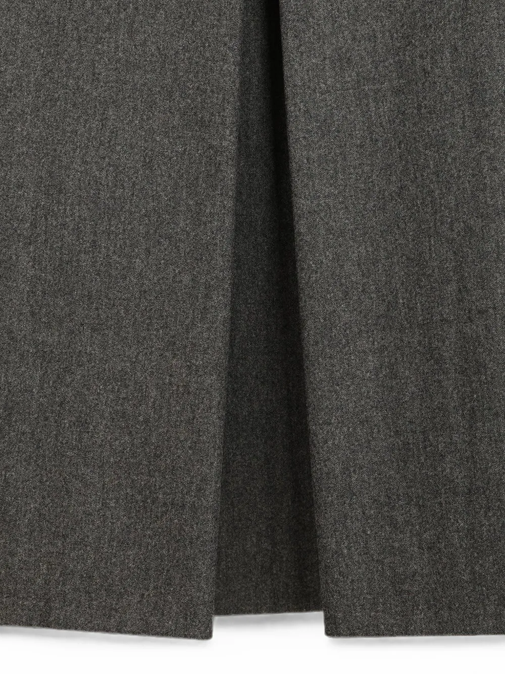 Emporio Armani pleated wool-blend skirt Grijs