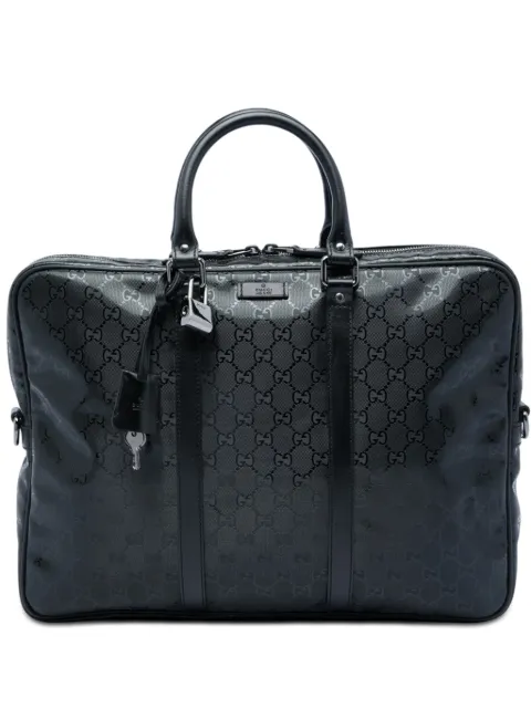 Gucci Pre-Owned 2016-2026 GG Imprime business bag