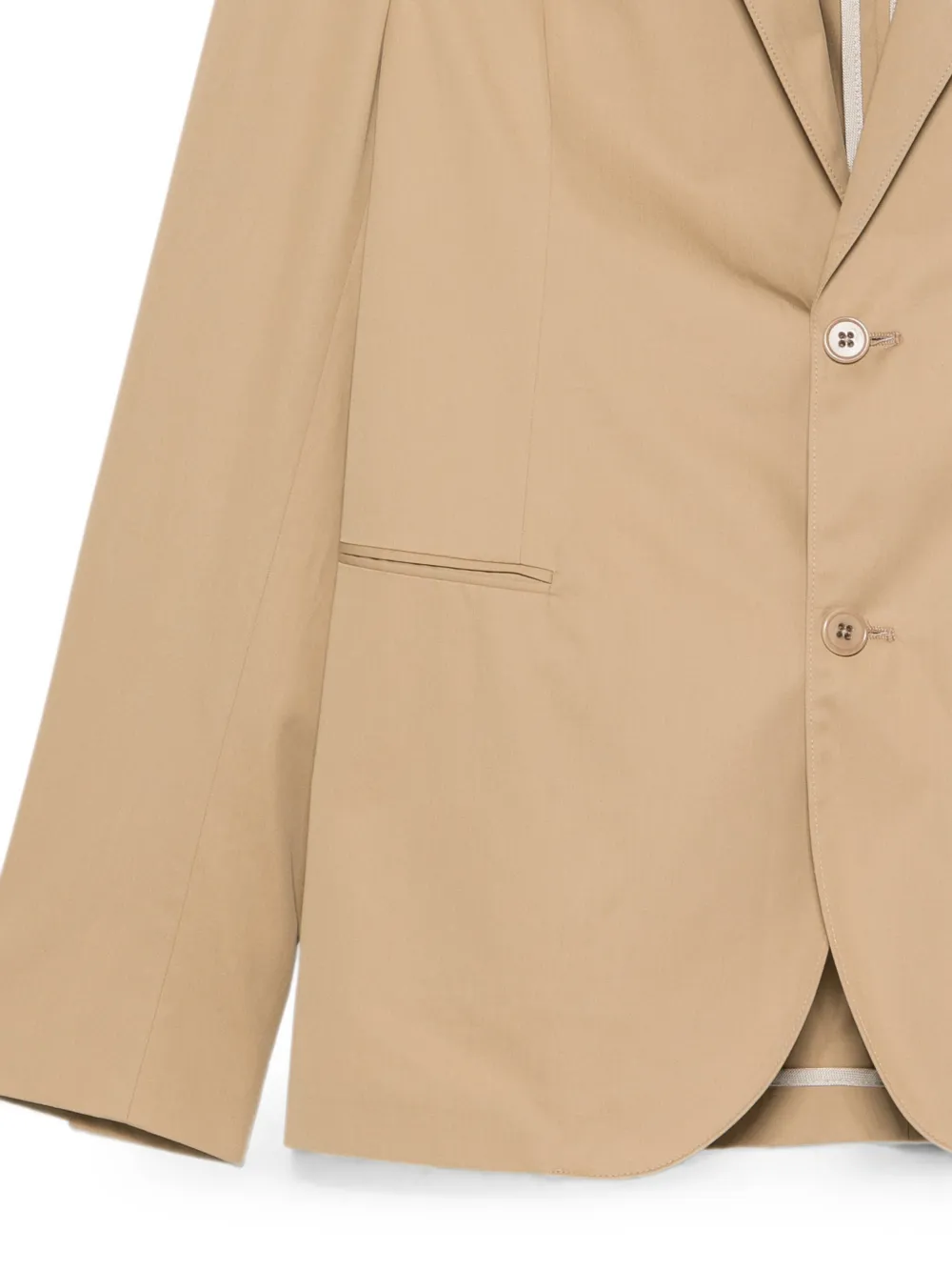 Emporio Armani Pak met enkele rij knopen Bruin