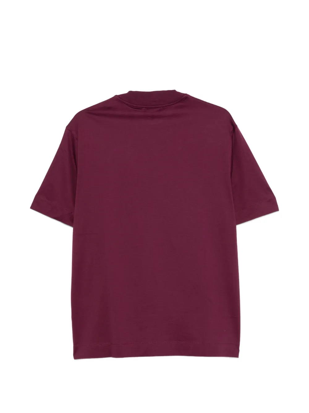Emporio Armani Jersey T-shirt met geborduurde adelaar Paars