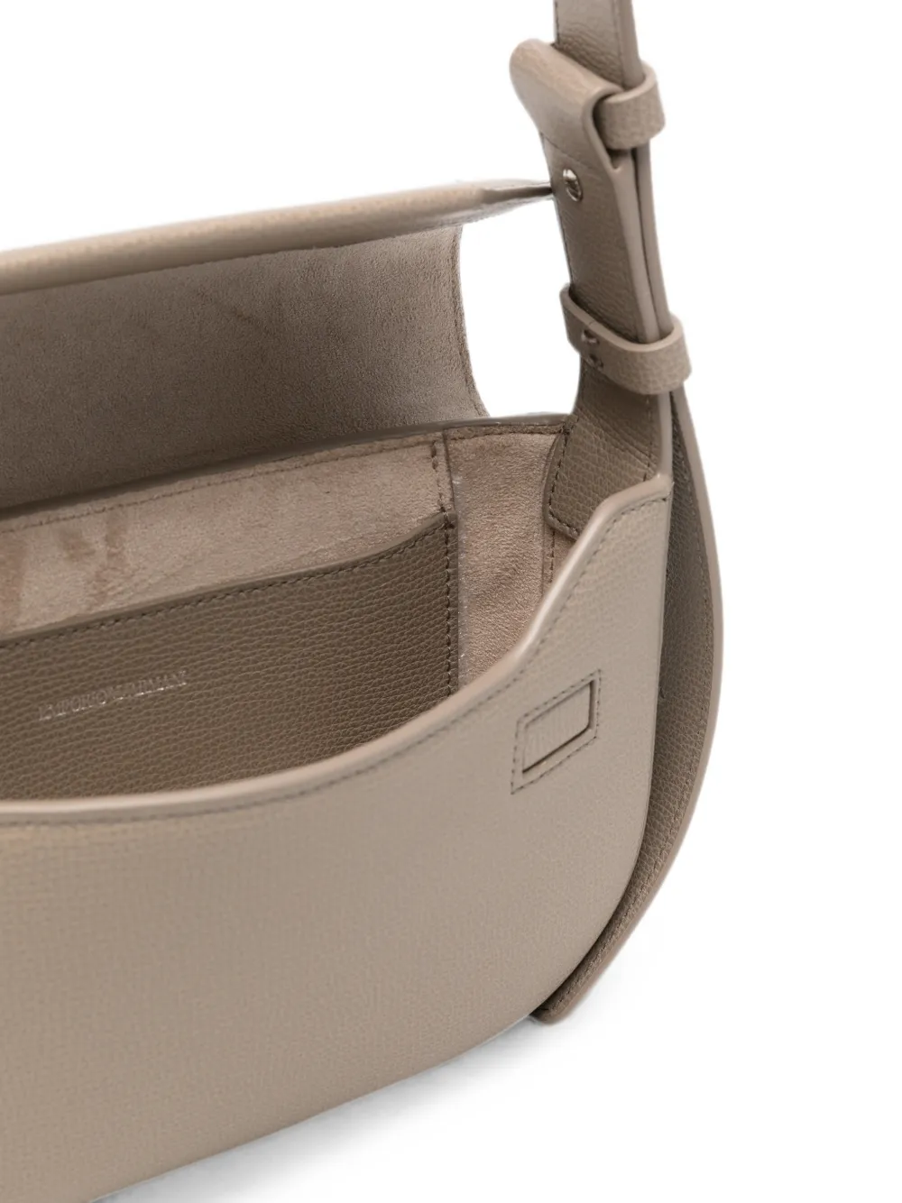 Emporio Armani mini grainy-leather cross body bag Grijs