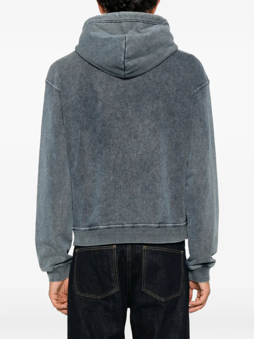 Emporio Armani zip-up hoodie Blauw