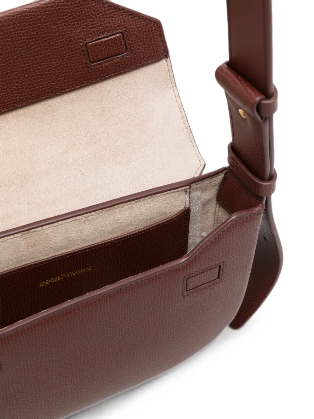Emporio Armani leather tote bag Bruin