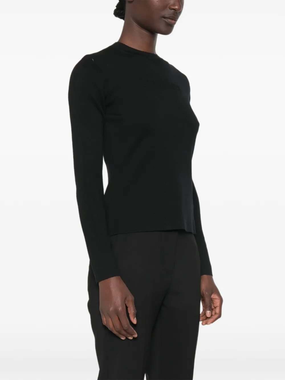 Max Mara Trui met ronde hals Zwart