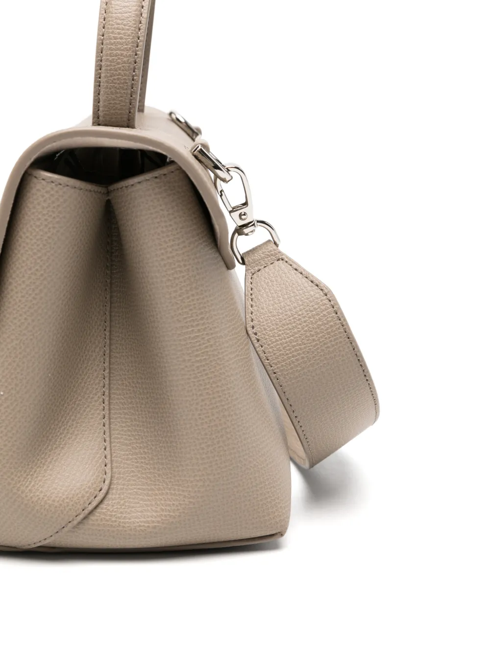 Emporio Armani 1981 leren mini-tas Beige