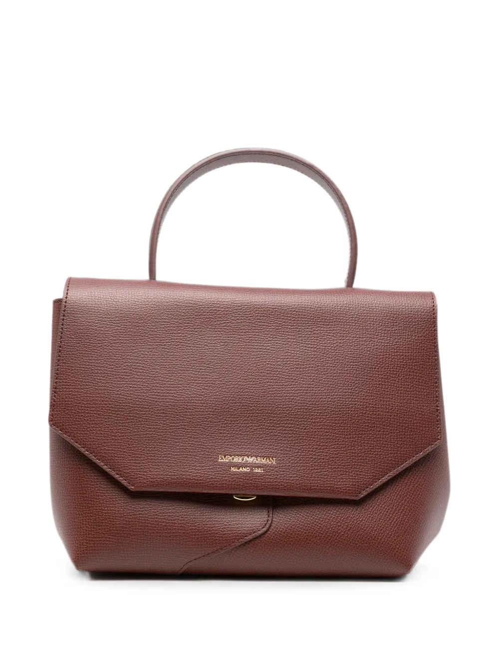 Emporio Armani leather tote bag - Marrone