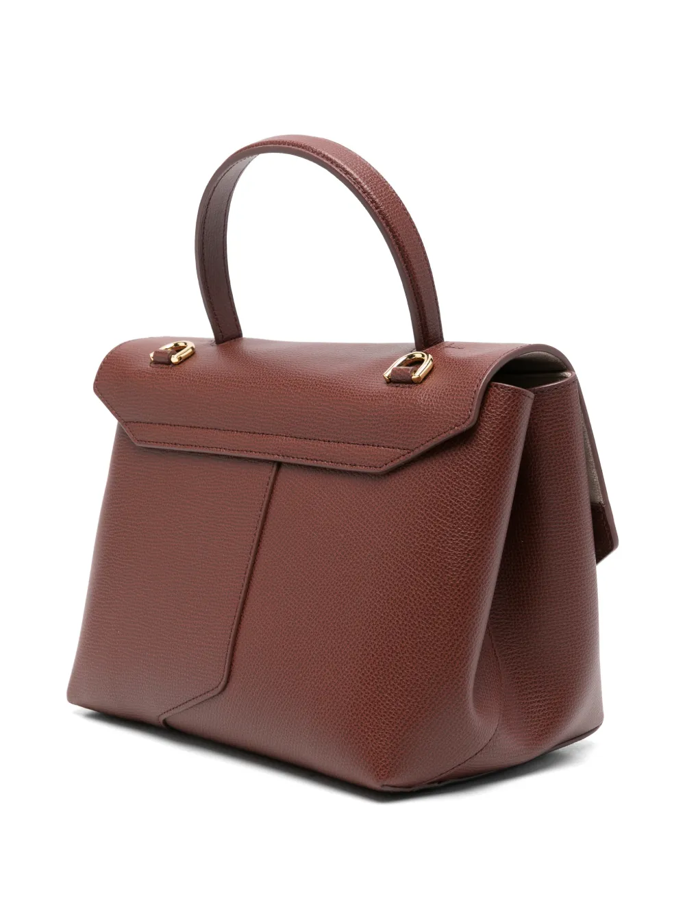 Emporio Armani leather tote bag Bruin